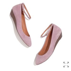 Authentic Madewell Ankle Strap Mini-Wedge Lavender